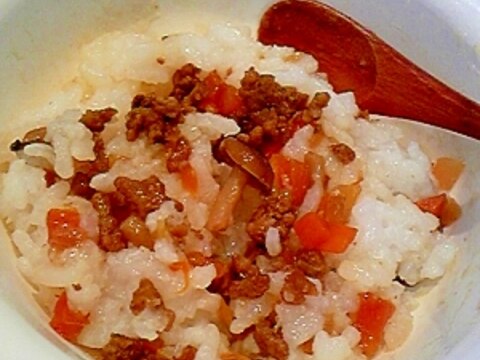 離乳食後期☆赤ちゃんも大好き！お粥deそぼろご飯♪